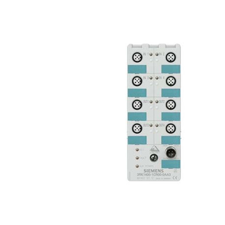 3RK1400-1CR00-0AA3 SIEMENS AS-i compact module K60 digital 4 DI/4 DQ, IP68 4 x input, maximum 200 mA 4 x out..