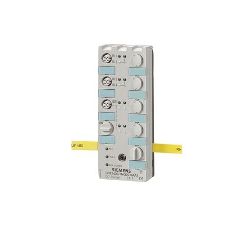 3RK1400-1NQ01-0AA4 SIEMENS Démarreur AS-Interface 24V CC 4DI/1DQ, IP67 Démarreur direct, forme K60 2 x 2 ent..