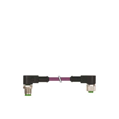 3RK1902-1NB50 SIEMENS Câble de bus pour PROFIBUS connectorisé des deux côtés 2 x M12 coudé, 2 conducteurs, b..