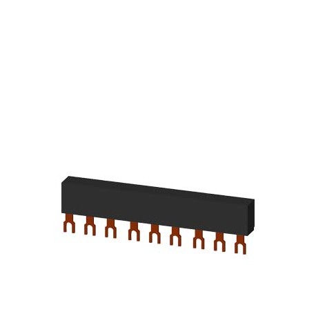 3RV1915-1BB SIEMENS Jeux de barres triphasé Pas modulaire 45 mm pour 3 interrupteurs Raccordements en forme ..