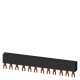 3RV1915-1CB SIEMENS 3-phase busbars Modular spacing 45 mm for 4 switches Fork shape connections
