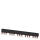 3RV1915-2DB SIEMENS 3-phase busbars Modular spacing 55 mm for 5 switches and accessories Fork shape connecti..
