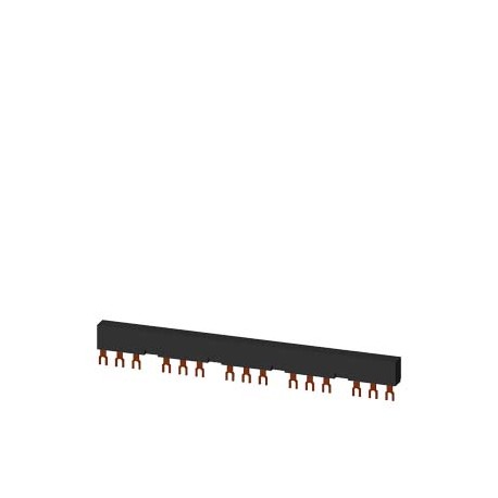 3RV1915-2DB SIEMENS 3-phase busbars Modular spacing 55 mm for 5 switches and accessories Fork shape connecti..