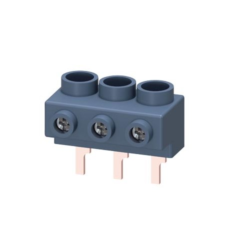 3RV1915-5A SIEMENS 3-phase supply terminal for 3-phase busbar for size S0 and S00 connection from top Pin sh..