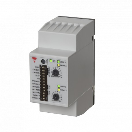 LDP2PA2DU24 CARLO GAVAZZI Detector de bucle duplo, conector da caixa, 2xSPDT saídas, 24 VAC/CC