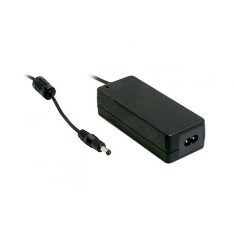 GSM40B18-P1J MEANWELL Adattatore AC-DC tavola con presa IEC320-C8 2 poli, Uscita 18VDC / 2.22A con connettor..