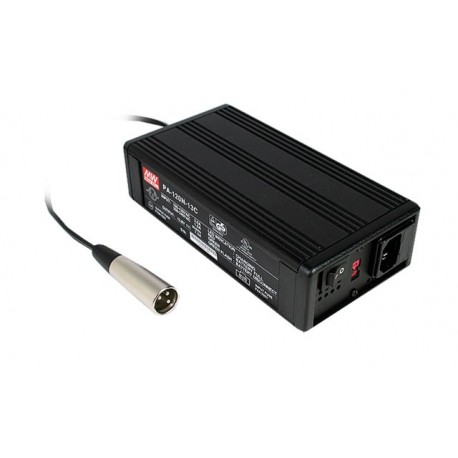 PA-120N-27C MEANWELL Alimentazione / Carica batteria da tavolo-AC-DC-in jack 3 poli IEC320-C14, Uscita 27,6 ..