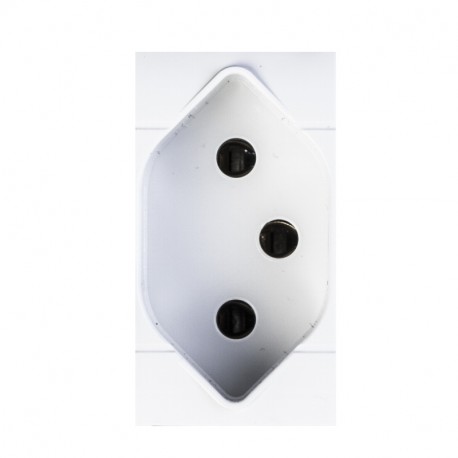 101.6417.B SCAME BASE 2P+T 10A 250V AC BLANCA