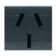 101.6424 SCAME PRESA ARGENTINA 2P+T 10A 250V ANTRACITE