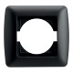 133.0191.B SCAME PLACCA PRE FORATA 1 MODULO BLACK