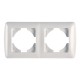 133.0292.W SCAME PLACCA PRE FORATA 2 MODULI WHITE