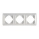 133.0393.W SCAME PLACCA PRE FORATA 3 MODULI WHITE