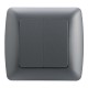 133.1111.S SCAME 2 X INTERRUTTORE SILVER SMONTATO