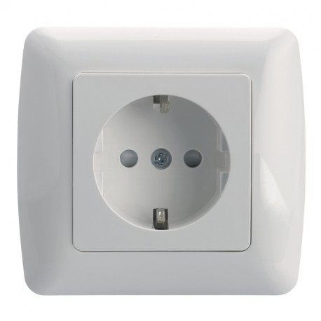 133.2101P SCAME SCHUKO BLANCO COMPLETO