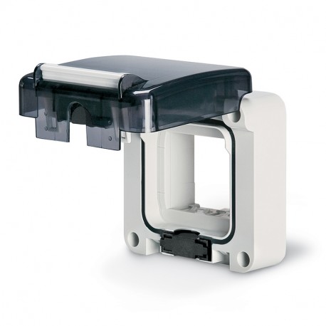 137.002 SCAME CALOTTA VUOTA IP66 2 MODULI PROTECTA