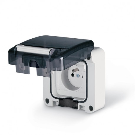 137.4411 SCAME BASE ESTÁNDAR FRANCÉS IP66 M95 16A 250V