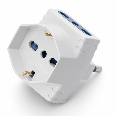 144.470 SCAME ADAPTADOR TRIPLE BLANCO 2P+T-16A-(S17)