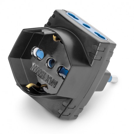 144.470/N SCAME AZZURRA-ADAPTER P40+ 2 BIV. 2P+E 16A