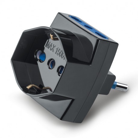 146.570/N SCAME BLUELINE ADAPTOR P40+ 2 BIV. 2P+E 16A