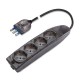 161.40501.F SCAME MULTI-OUTLET SOCKET TRANS. TINTED