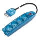 161.40511.T SCAME MULTI-OUTLET SOCKET TRANS. TURQUOISE