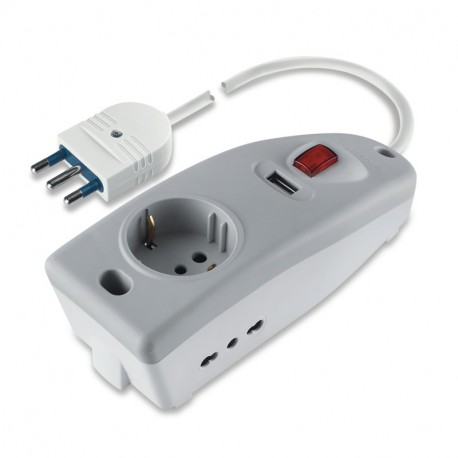 165.20431.R SCAME USB MULTI-OUTLET SOCKET USB CHARGER 1,2A