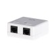 180.832 SCAME BASE MURAL CAT. 5E RJ45