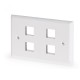 180.844 SCAME PLATE FOR TELEPHONE OUTLET 4 OUTLETS