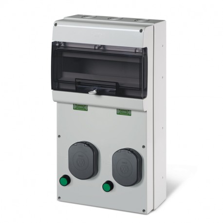 204.UB21B-3A3A SCAME CON. UNIT 2 SOCKET WITH LOCK 3A 3,5kW