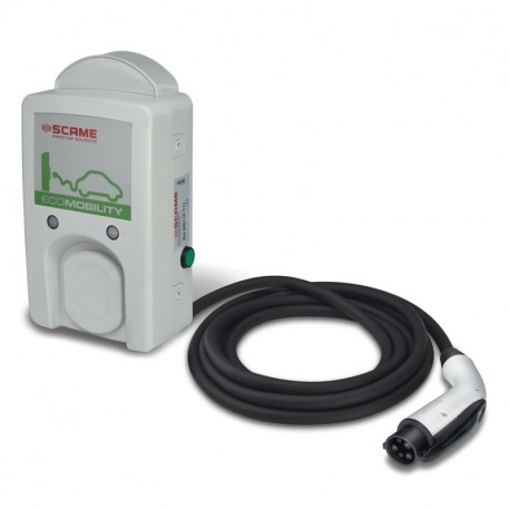 204.WB11E-T11 SCAME WALL BOX CABLE+SOCKET T1 IP54 16A 230V