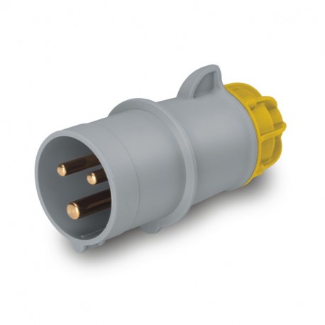 214.1630 SCAME PLUGUE MÓVEL 2P+T IP44 16A 4h 100-130V