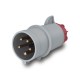 214.1637 SCAME PLUG 3P+N+E IP44 16A 6h 346-415V AC