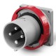 248.12596 SCAME PLUGUE FIXO 3P+T 6H 125A IP67 OPTIMA