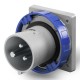 248.6393 SCAME BASE CONECTORA 2P+T 6H 63A IP67 OPTIMA