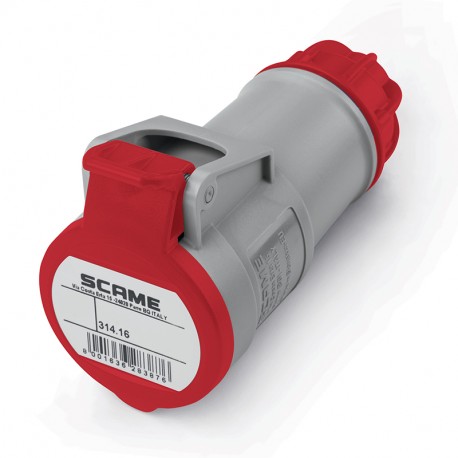 314.1647 SCAME PRISE MOBILE 3P+N+T IP44 16A 6h 346-415V