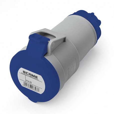 314.3243 SCAME PRESA MOBILE 2P+T IP44 32A 6h 200-250V