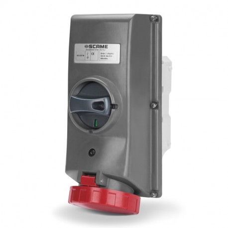 403.6374-M SCAME TOMADA BLOQ. 3P+T IP66/IP67 63A 9h