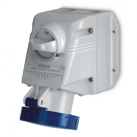 518.3253TS.A SCAME SURF.MNT.SOCKET 2P+E IP66/IP67 32A 6h