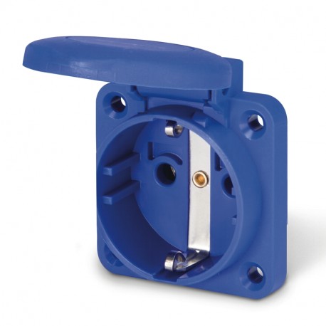 570.2561 SCAME PANEL MOUNTING GERMAN SOCKET OUTLET 2P+E