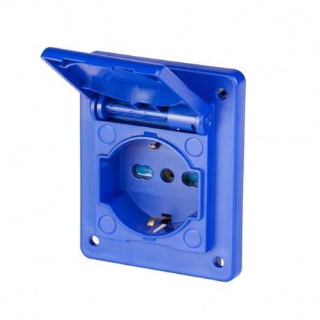 570.4051 SCAME PRISE A ENCASTRER. 2P+T 16A 250V IP54
