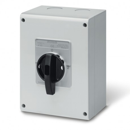 590.GE2505-C SCAME ENCLOSED CHANGE OVER SWITCH 25A 3P+N