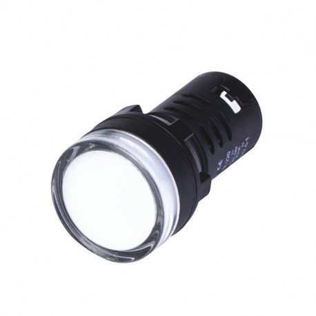 590.PLML5L220 SCAME PILOT-LAMPE Ø22mm 220V LED-WEIß