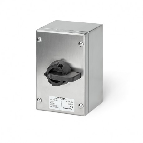 590.SGE2002 SCAME РАЗЪЕДИНИТЕЛЬ 20A 2P IP65 135x125x85mm