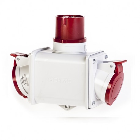 600.1626 SCAME ADATTATORE 2 USCITE 3P+T 380V IP44