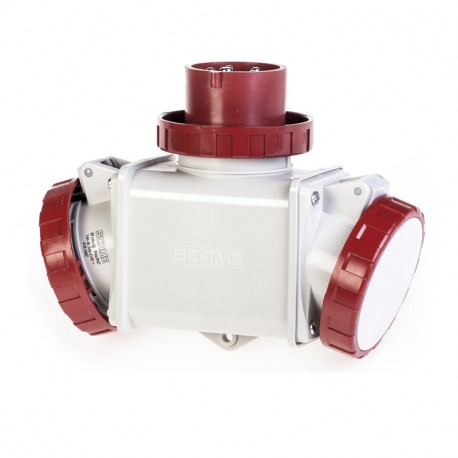 601.1627 SCAME ADATTATORE 2 USCITE 3P+N 380V IP66