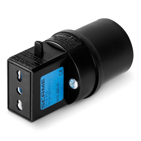 610.380.N SCAME ADAPTATEUR SIMPLE 2P+T IP20 16A 6h 250V