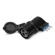 610.384.N SCAME ADAPTER VON ITALIENISCHEN ST. ZU IEC309 SCHWARZ