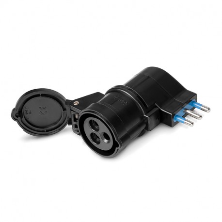 610.384.N SCAME ADATTATORE 10/16 -CEE17 NERO