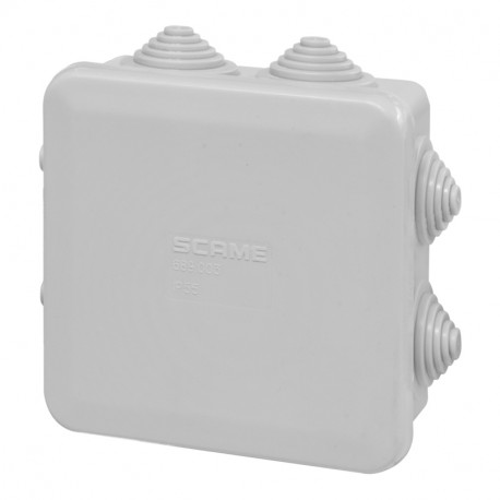 689.003 SCAME SCATOLA DER. 80X 80 C/PAS.IP55 SCABOX