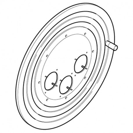 SC92092 SCAME PLATEAU POUR 3 PRISES IND.